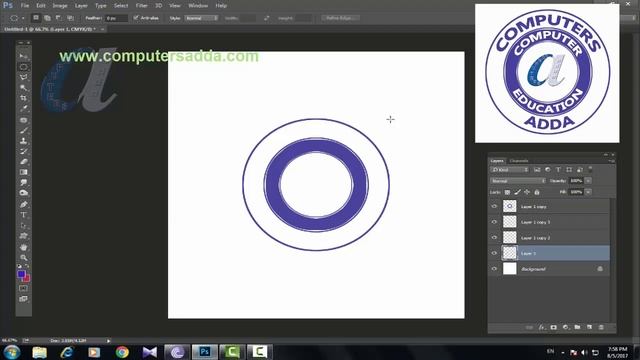 How To Create Rounded LOGO || 34 || Photoshop CC Tutorials ||computersadda.com смотреть онлайн