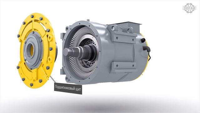 Устройство асинхронного электродвигателя ДАТ-350 смотреть онлайн