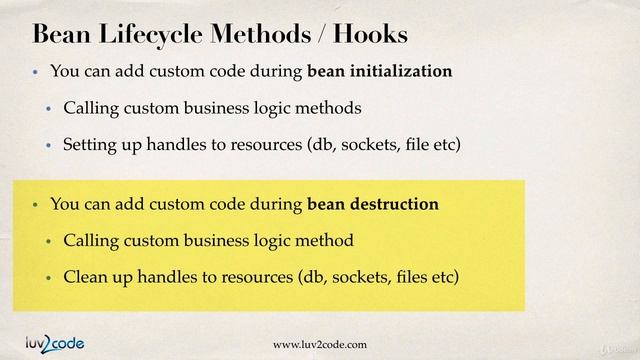 Bean Lifecycle - Overview - Spring Framework Tutorial смотреть онлайн