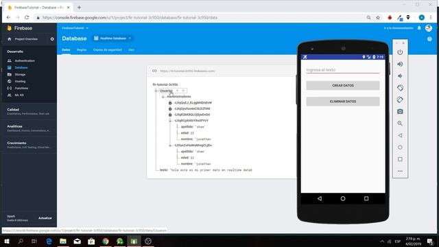 Firebase Android - Eliminacion de datos en Realtime Database #2 смотреть онлайн