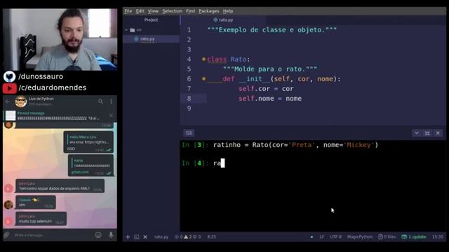 Rapidinha pythonica #7 - Classe, instância e objeto смотреть онлайн