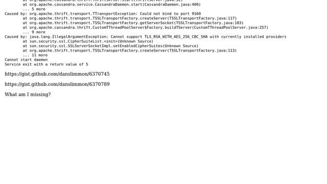 DevOps & SysAdmins: "Cannot bind to port" enabling Cassandra client encryption смотреть онлайн