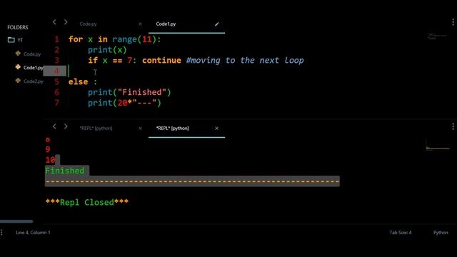 Break, continue and else keywords in python смотреть онлайн