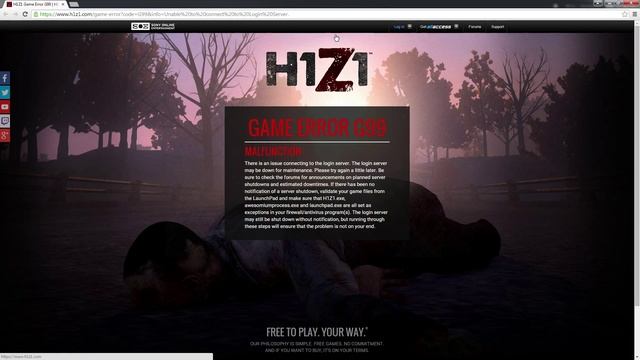 H1Z1 Hype - Game ERROR G99 смотреть онлайн