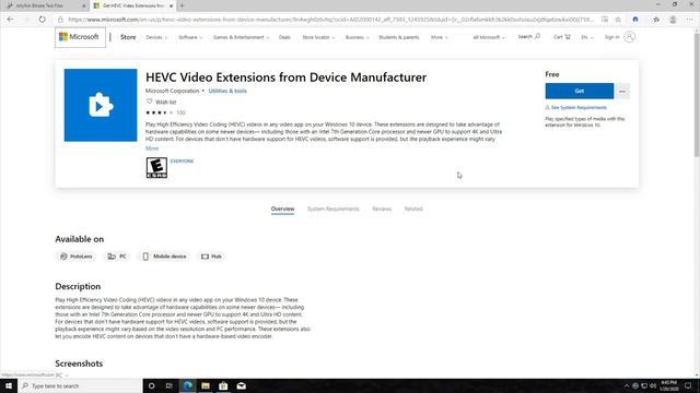 How to: Get HEVC/h.264 for Windows 10 смотреть онлайн