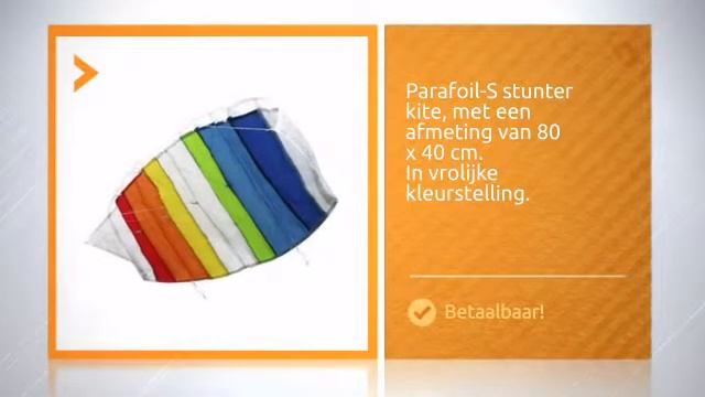 Rhombus Parafoil stunter S - 80x40cm - Vlieger-gigant.nl смотреть онлайн
