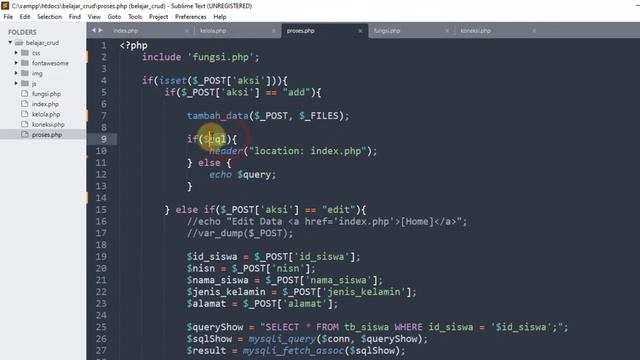 CRUD PHP MySQL - 09 - Function pada Pemrograman PHP смотреть онлайн