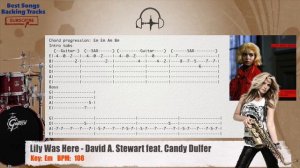 🥁  Lily Was Here - David A. Stewart feat. Candy Dulfer Drums Backing Track with chords and lyrics