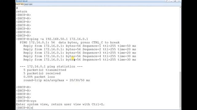 DHCP RELAY (Global IP-POOL) eNSP Huawei смотреть онлайн
