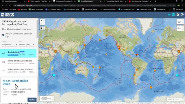 6.0 Earthquake South Indian Ocean смотреть онлайн