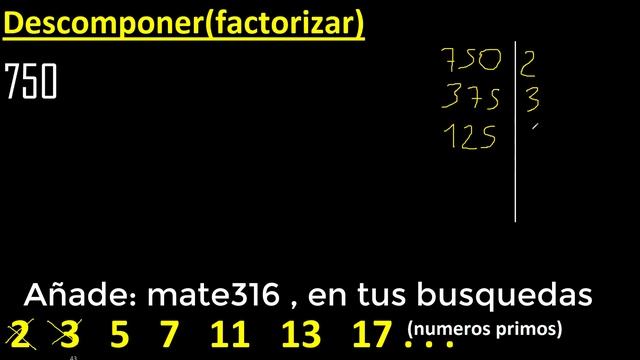 Descomponer 750 en factores primos , descomposicion o factorizacion de un numero (factorizar) mcm смотреть онлайн