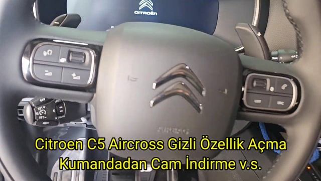 2023 Model Citroen C5 Aircross Shine Bold Gizli Özellik Açma İzmir Cam Kapatma, Sürücü Karşılaşma