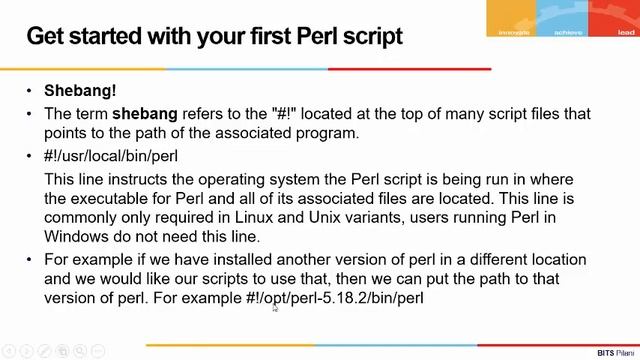 Perl RS1 Motivation and GETTING PERL смотреть онлайн