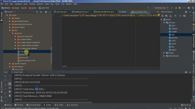Изучая Spring - 41 пишем тесты/5 code coverage смотреть онлайн