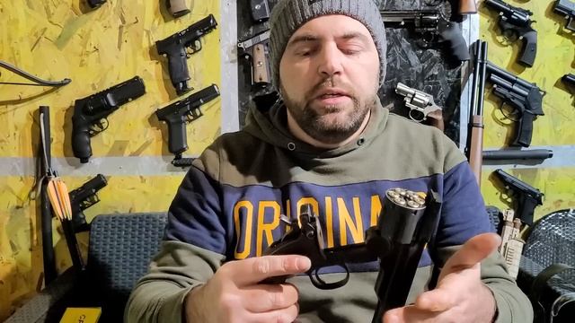 Revolver Schofield 6 pouces 4.5 mm a plombs Noir vieilli Mythique ! смотреть онлайн