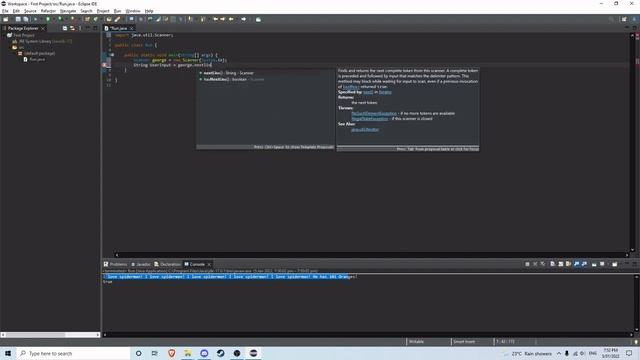 Java Beginners (Ep5) - User Input (Console) смотреть онлайн