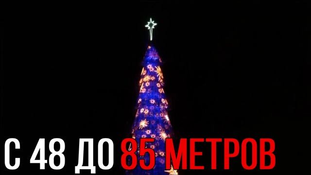 Самая большая в мире плавучая новогодняя елка | Интересный факт смотреть онлайн