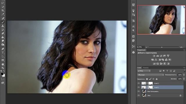 как сделать волосы длиннее фотошоп Cs6