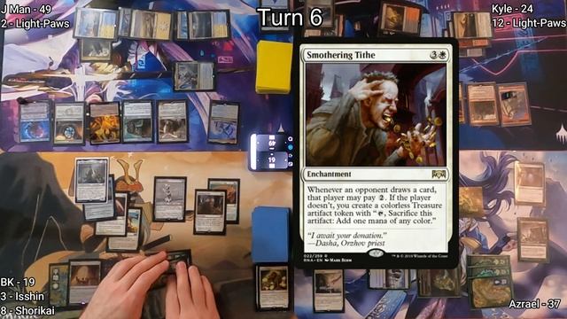Commander Game - Shorikai, Isshin, Go-Shintai, Light-Paws - EDH Format смотреть онлайн