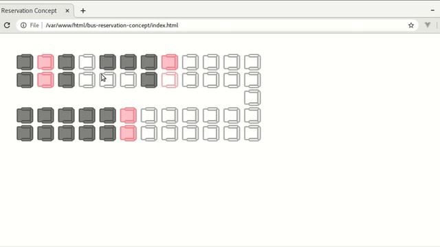 Bus Seat Reservation User Interface Concept using VueJS смотреть онлайн