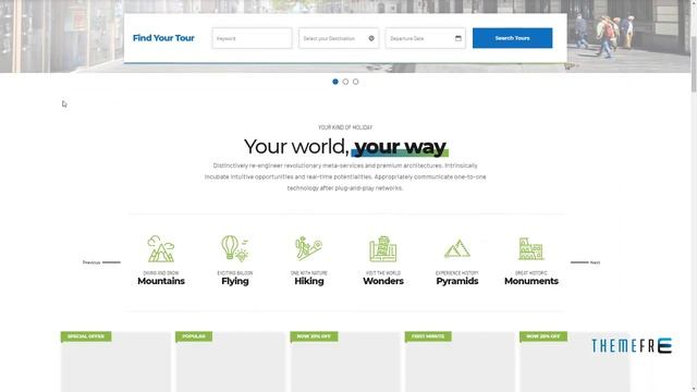 Travelicious - Tourism, Travel Agency and Tour Operator WordPress The смотреть онлайн