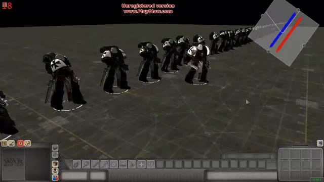 Men of War Assault squad Warhammer mod #1 Chaos Space Marines VS Space Marines Bolter смотреть онлайн