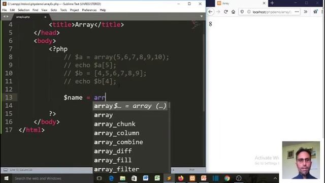 What is Arrays | Indexed Arrays-PHP FUNDAMENTALS IN HINDI-PART-24 смотреть онлайн
