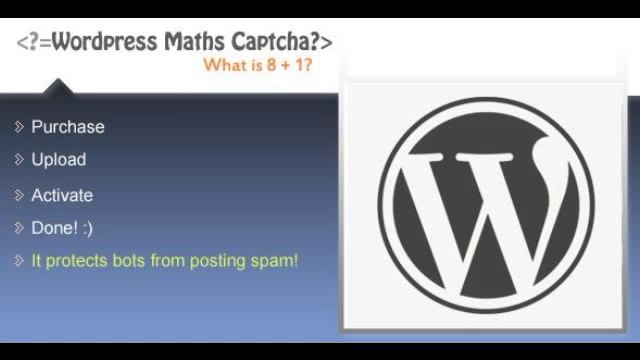 Preview WordPress Maths Captcha Protection смотреть онлайн