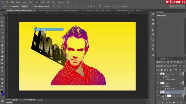 Photoshop Tutorial Retro Portrait Effect Cc