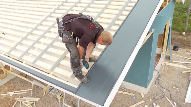 Фальцевая кровля FALZ LOCK. Монтаж смотреть онлайн