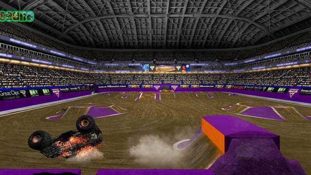 Max-D Double Engine Double Backflip Attempt Monster Jam (Beamng Drive/Beammonsters)