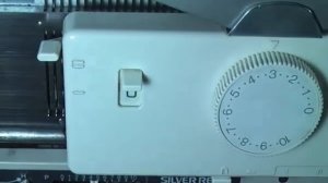Полуфанг со сдвигом на машине Silver. Машинное вязание.