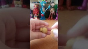 как слепить из пластилина пасхального Бонни и кстати с праздником вас!