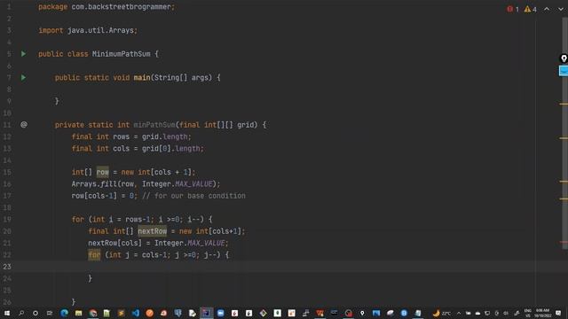 87 - Minimum Path Sum - Final DP solution in Java смотреть онлайн
