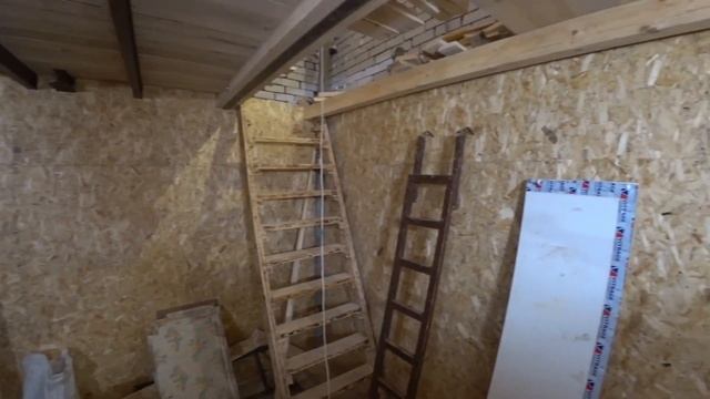 Пол второго этажа в гараже, монтаж стелажей смотреть онлайн