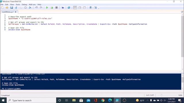 How to Export a List of IAM Roles to a CSV смотреть онлайн