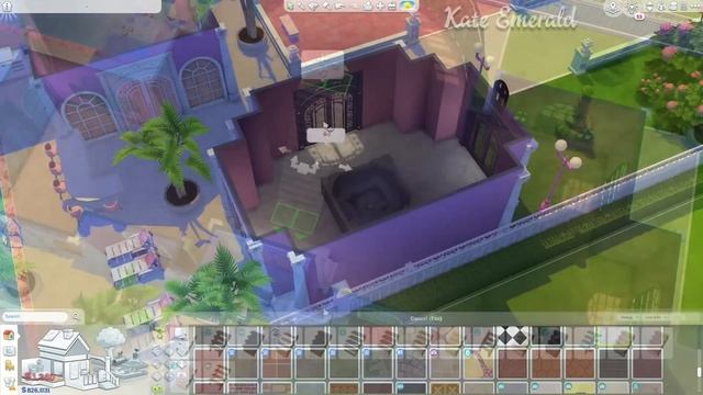 Sims 4 BARBIE DREAMHOUSE [No CC] - Speed Build | Kate Emerald