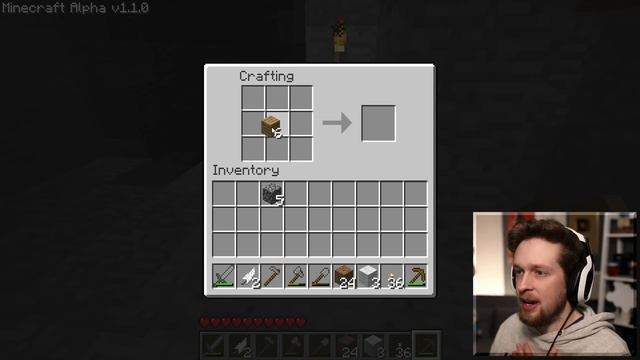 Playing the Minecraft Alpha in 2021 смотреть онлайн