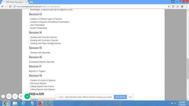 Working with Formula Columns - Oracle D2K | Oracle Forms and Reports 10g Online Training Videos смотреть онлайн