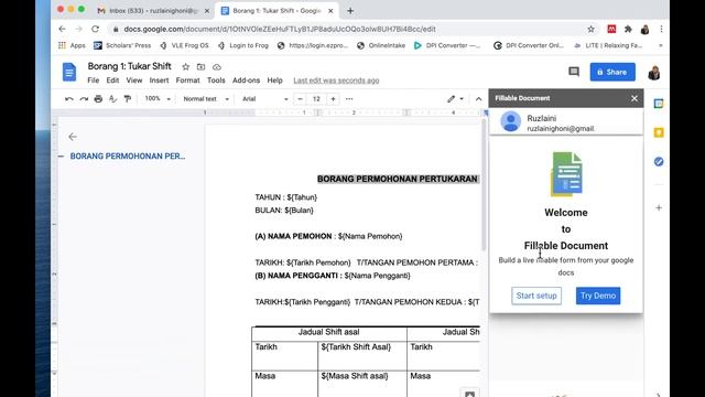 Online fillable form using Google Docs смотреть онлайн