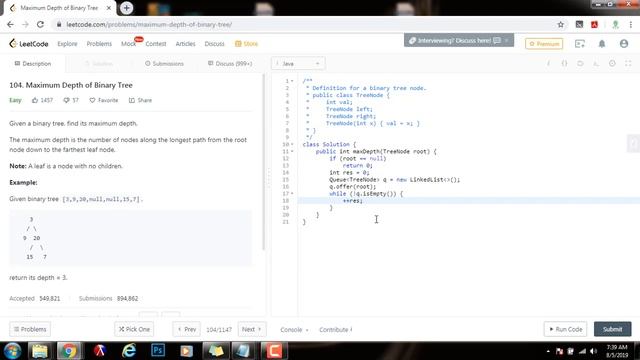 Coding Interview Tutorial 130 - BFS Max Depth of Binary Tree [LeetCode] смотреть онлайн