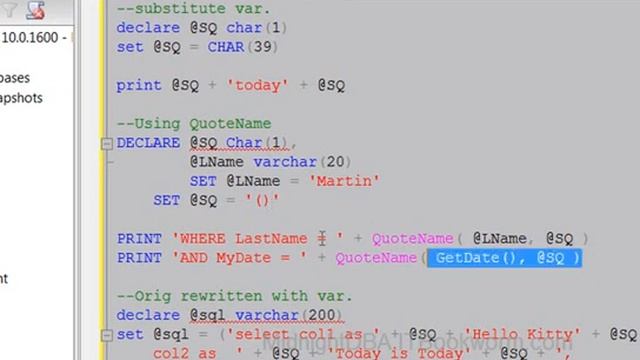 Write Good Dynamic SQL смотреть онлайн