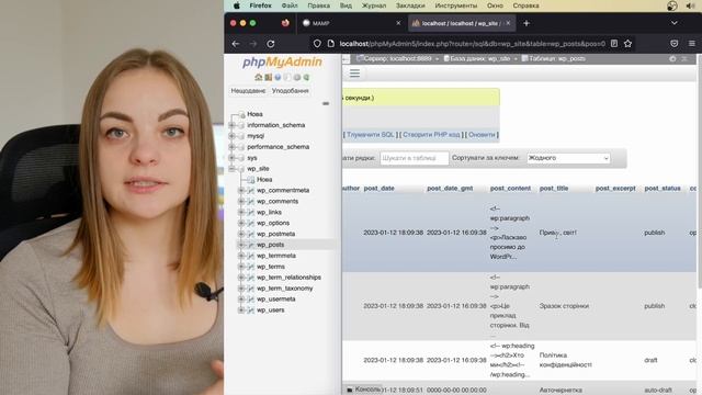 Як влаштована база данних WordPress смотреть онлайн