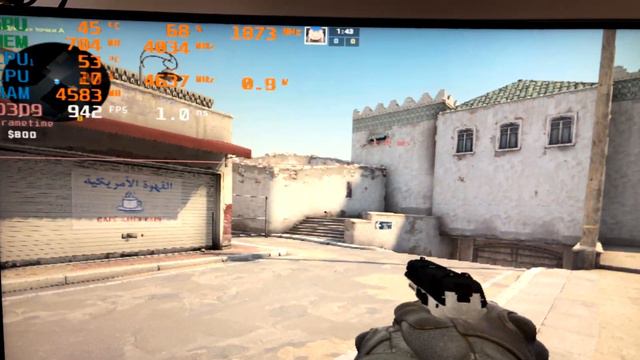 CS:GO - 1000 fps on GTX 1050 & i7 5960x 4.6 ghz смотреть онлайн