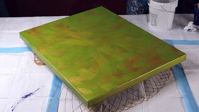 AMAZING 🤩 Pendulum Art | Green Apple - 24 K Gold - Deep Purple Pendulum | Fluid Art | Abstract Art