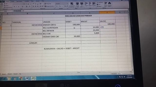 Membuat Excel Debet, Kredit, Saldo смотреть онлайн