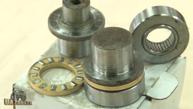 UAZOBAZA # 120 Шкворни на комбинированных подшипниках для редукторных и "гражданских" мостов УАЗа смотреть онлайн
