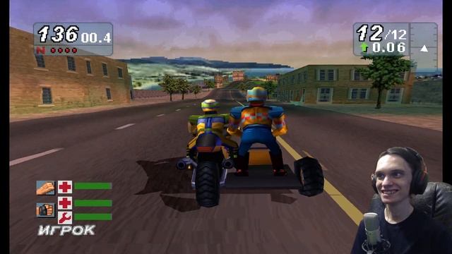 ДВА БАНДИТА ЭТО СИЛА ► Road Rash: Jailbreak [PS1] смотреть онлайн