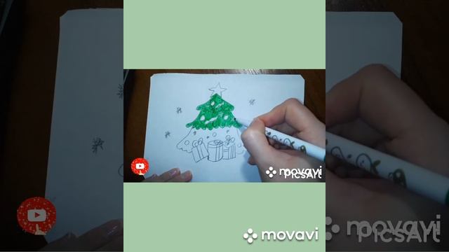 Как просто и быстро нарисовать ёлку? смотреть онлайн
