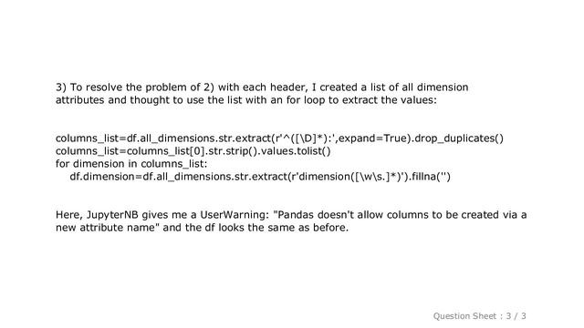 Pandas : Python: Extract dimension data from dataframe string column and create columns with values смотреть онлайн